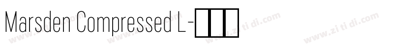 Marsden Compressed L字体转换